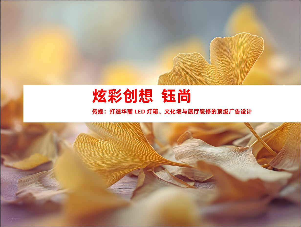 苏州炫彩创想  钰尚传媒：打造华丽 LED 灯箱、文化墙与展厅装修的顶级广告设计制作公司9938